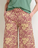 Toad & Co Chaka Wide Leg Pant - Purple Agate Garden Print