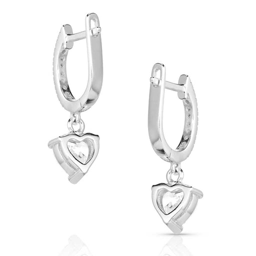 Montana Silversmiths Charmed By You Crystal Heart Earrings