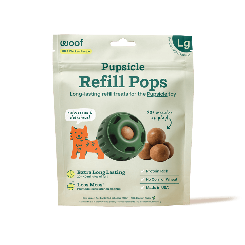 Woof Pet Refill Pupsicle Pops - Chicken - X-Large Chicken & Peanut Butter /  / 5CT