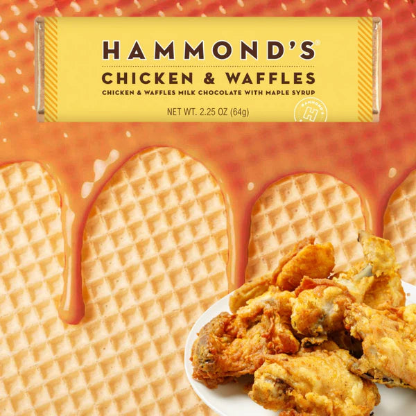 Hammond's Candies Chicken And Waffles Milk Chocolate Bar