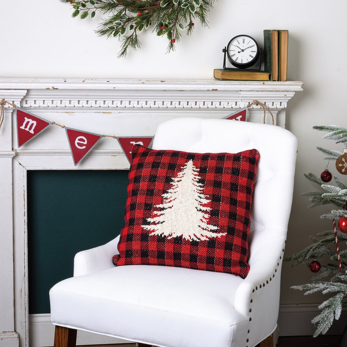 Primitives By Kathy Christmas Tree Pillow