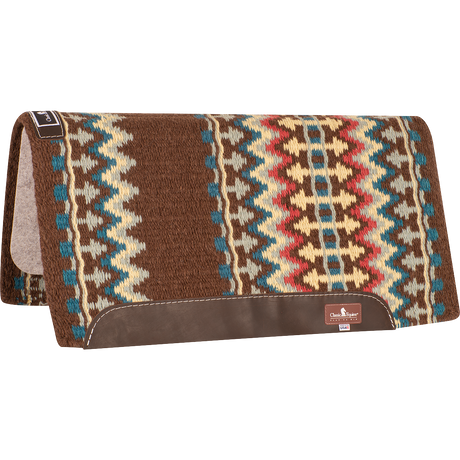 Classic Equine Classic Blanket Straight Pad - Chestnut / Lemon