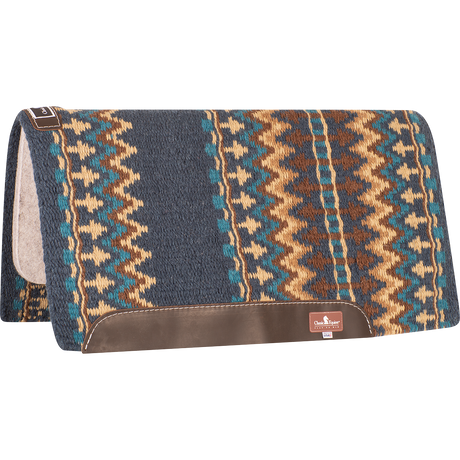 Classic Equine Classic Blanket Straight Pad - Navy / Chestnut