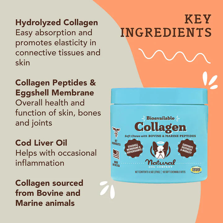 Natural Dog Company Collagen Supplement - 90 Chews