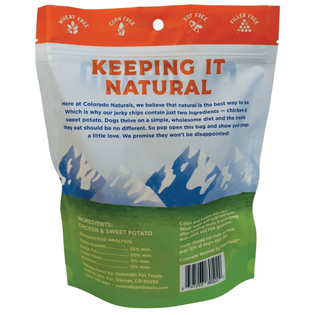 Colorado Pet Treats Colorado Naturals Chicken & Sweet Potato Jerky Chip Dog Treats - 6oz.