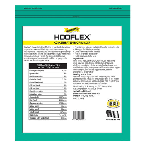 Absorbine Hooflex Concentrated Hoof Builder Supplement Pellets - 11lb.