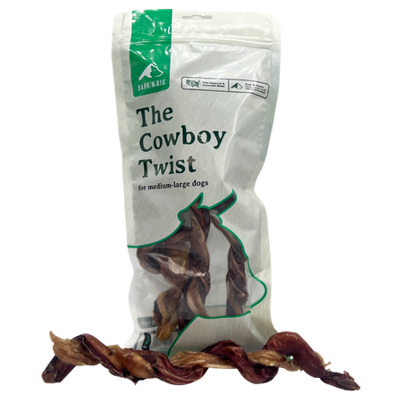 Bark 'N Big Cowboy Twist Beef 9in. - 3ct 9IN