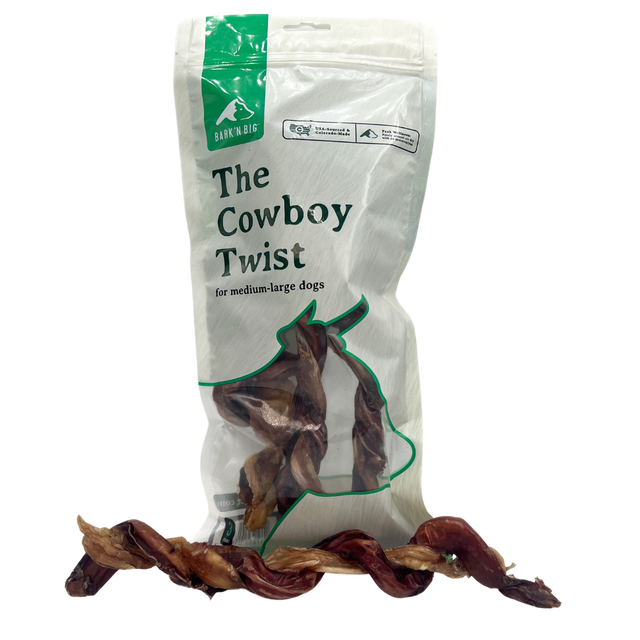 Bark 'N Big Cowboy Twist Beef 9in. - 3ct 9IN