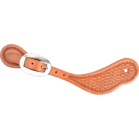 Martin Saddlery Cowboy Spurstraps with Camo and Basket Tooling