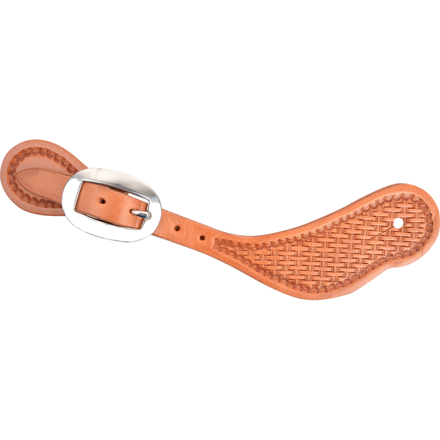 Martin Saddlery Cowboy Spurstraps with Camo and Basket Tooling