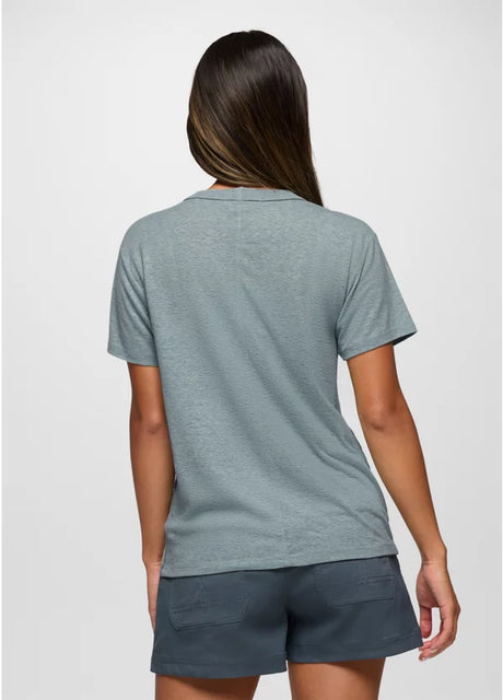 Prana Cozy Up Short Sleeve Crew - Saltwater