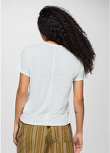 Prana Cozy Up Short Sleeve Crew - Soft White