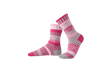 Solmate Cupid Crew Sock Light Pink/Magenta/Gray/White