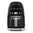 Smeg 50`s Retro Style 10 Cup Drip Filter Coffee Machine Black