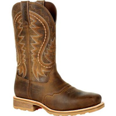 Men's Durango Maverick Pro Steel Toe Waterproof Western Work Boot Rugged Tan