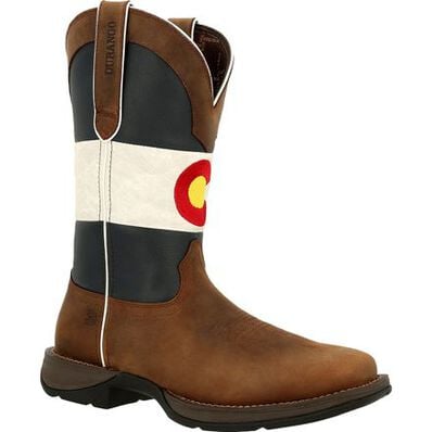 Men's Rebel By Durango Colorado Flag Western Boot Colorado