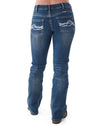 Cowgirl Tuff Women's Don't Fence Me In Jean Medium wash