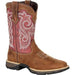 Women's Lady Rebel By Durango Red Western Boot Brown red