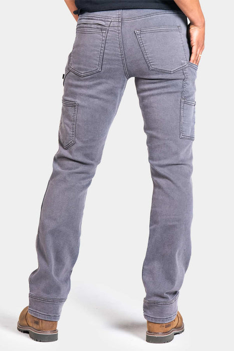 Dovetail Workwear Britt Utility Thermal Pant - Grey Stretch Denim