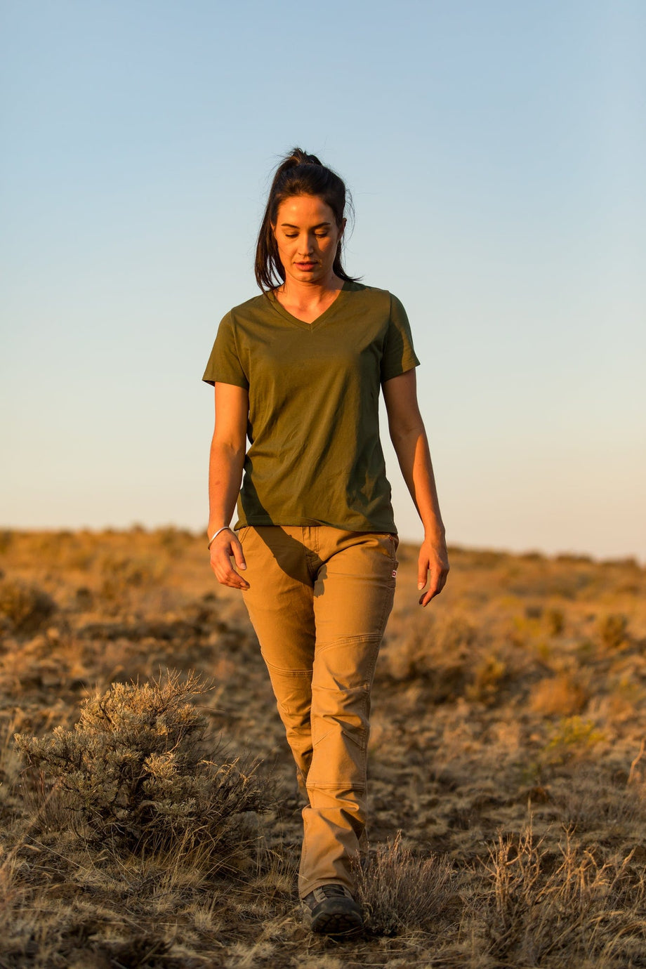 Dovetail Workwear GO TO Stretch Canvas Pants - Sawdust Brown