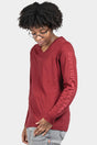 Dovetail Workwear Long Sleeve V-Neck Tee - Currant Currant