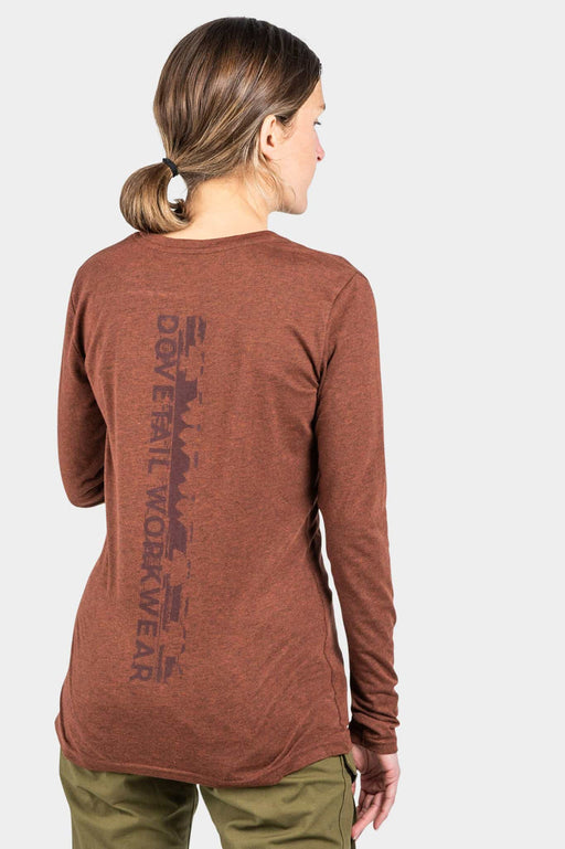 Dovetail Workwear Long Sleeve Wicking Tee - Mineral Brown