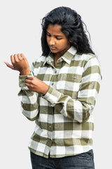 Dovetail Workwear Givens Workshirt - Chunky Buffalo Flannel Green