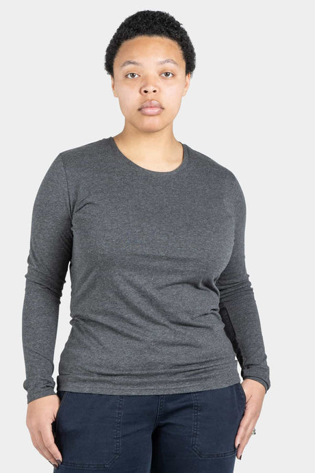 Dovetail Workwear Long Sleeve Wicking Tee - Dark Grey Dark Grey