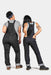 Dovetail Workwear Freshley Overall - Heathered Black Denim