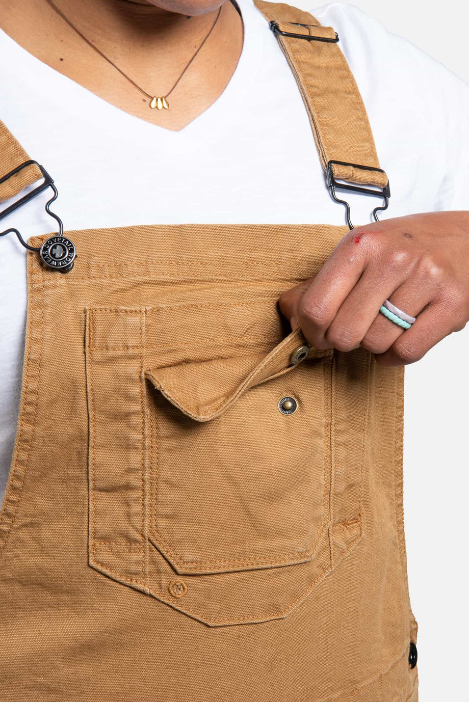 Dovetail Workwear Freshley Overall - Saddle Brown Canvas