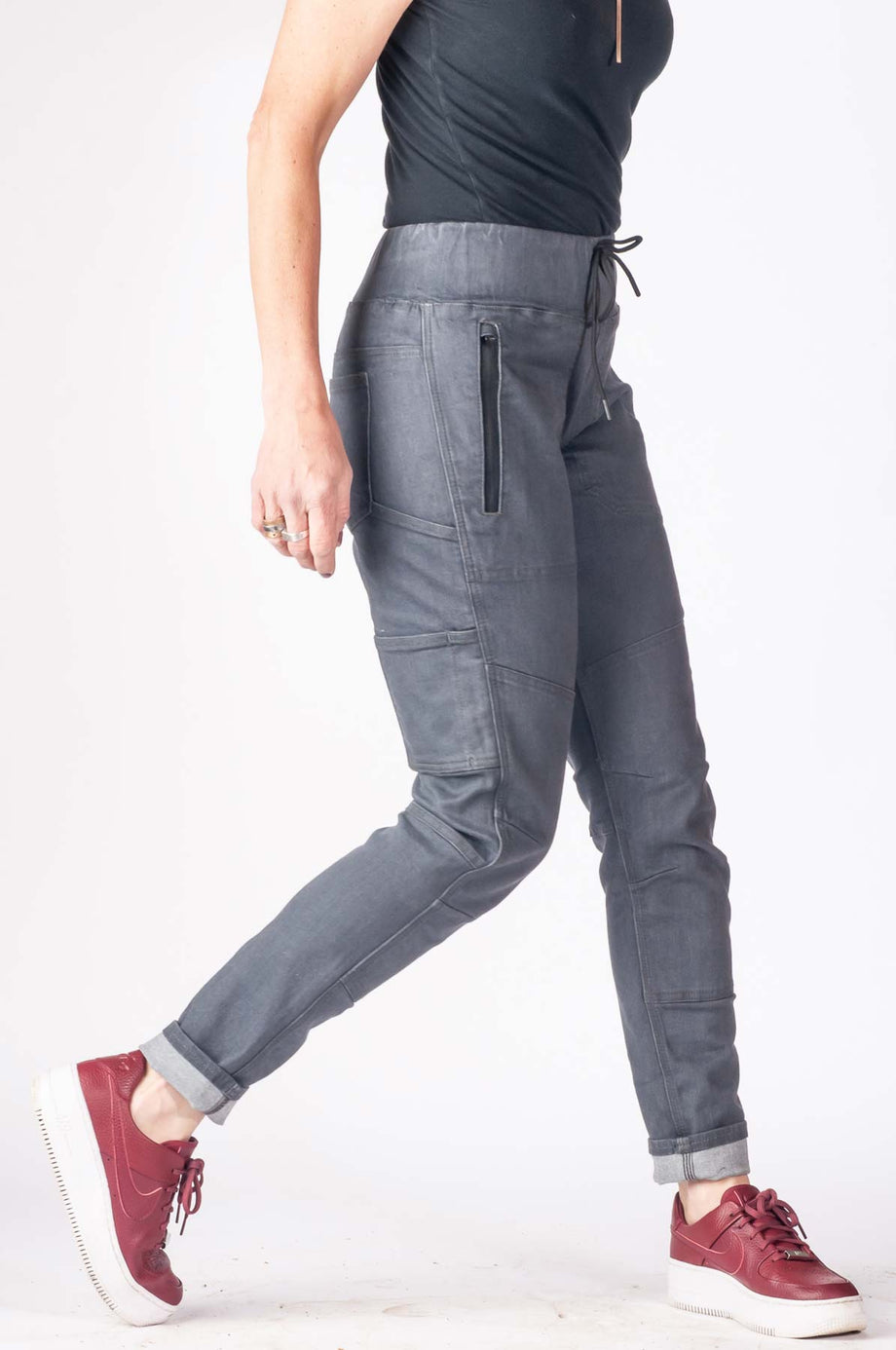 Dovetail Workwear Christa DIY Pant - Magnet Grey Strech Denim