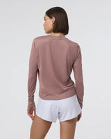 Vuori Daydream Crew Long-Sleeve - Sedona Brown Heather