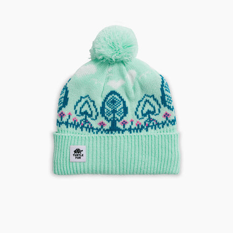 Turtle Fur Kids' Tree Lover Pom Beanie - Mint Mint