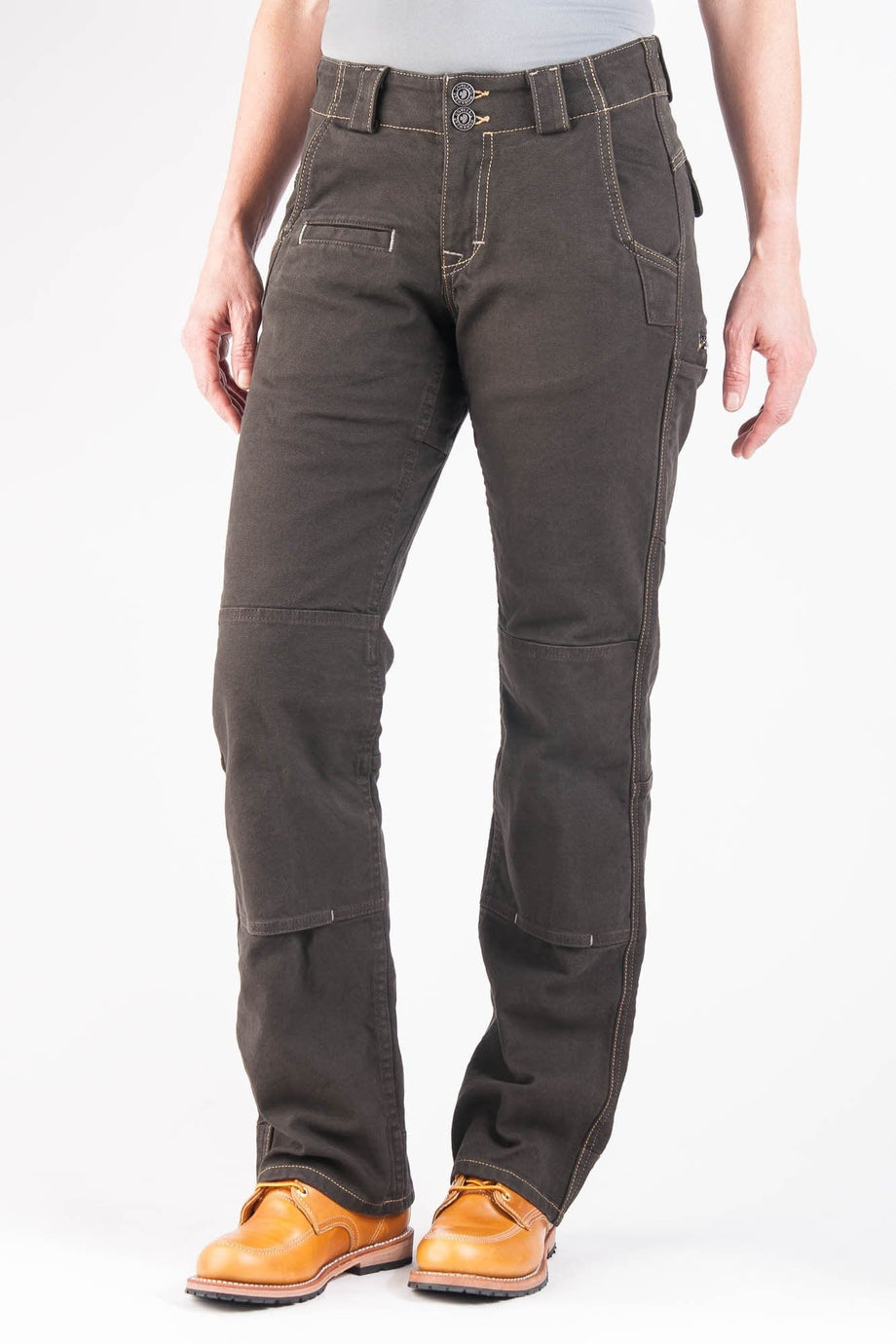 Dovetail Workwear Day Construct Pant - Dark Brown Canvas Dark Brown / 30"