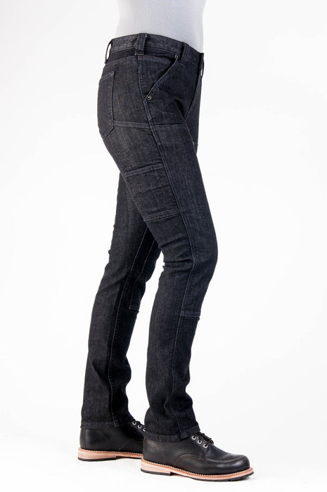 Dovetail Workwear Maven Slim Pant - Heather Black Denim