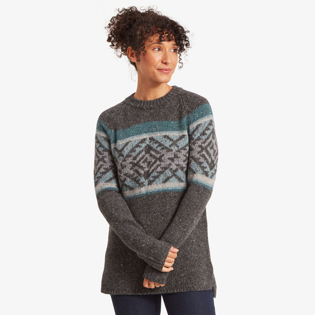 Sherpa Women's Dumji Long Sweater - Kharani Grey Kharani Grey