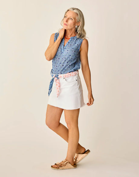 Carve Designs Dylan Tank - Navy Garden