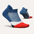 Feetures Men's Elite Light Cushion No Show Tab Sock - Atmospheric Blue Atmospheric Blue