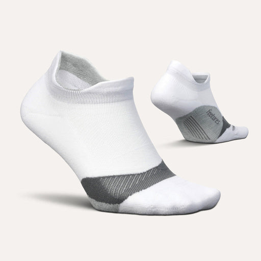 Feetures Elite Light Cushion No Show Tab Sock - White White
