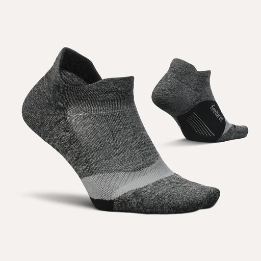 Feetures Elite Light Cushion No Show Tab Sock - Gray Gray