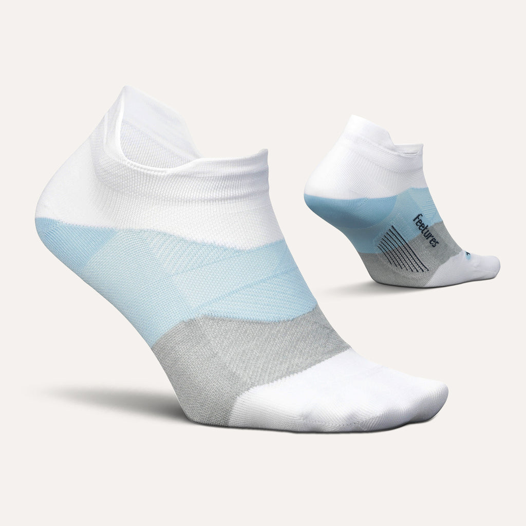 Feetures Elite Ultra Light No Show Tab Sock - White Sky White Sky