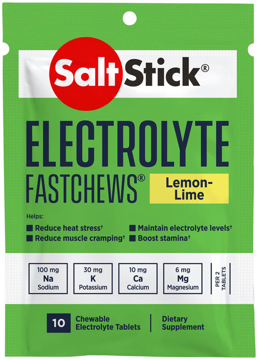 Saltstick Fastchews Chewable Electrolyte Tablets, 2-pack, Lemon-Lime Lemon lime