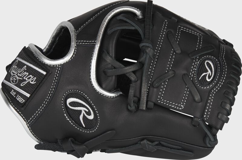 RAWLINGS Encore 11.75In Baseball Glove RH Black plat