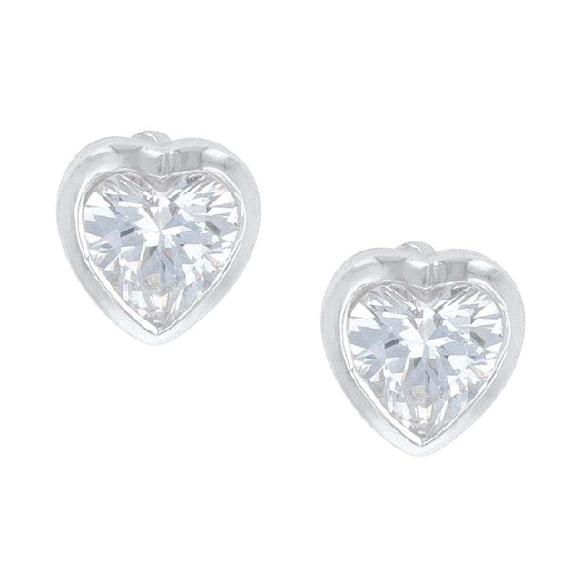 Montana Silversmiths Tiny Heart Crystal Post Earrings