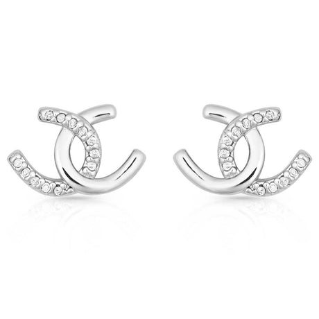 Montana Silversmiths Horseshoe Happiness Post Earrings