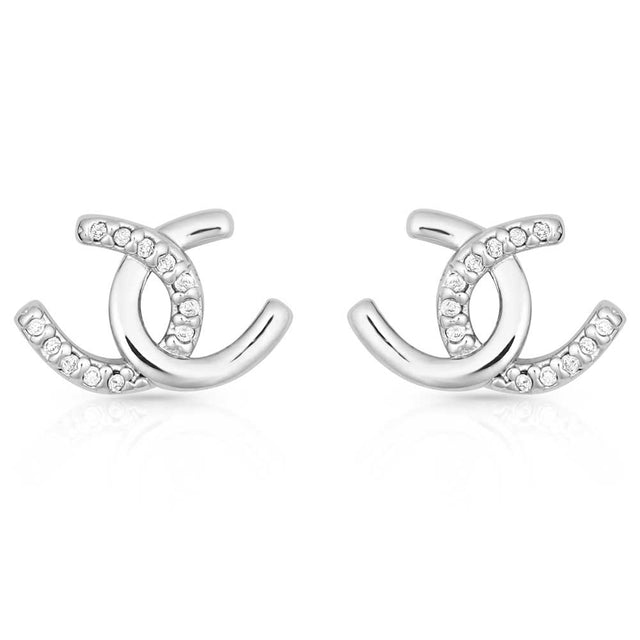 Montana Silversmiths Horseshoe Happiness Post Earrings