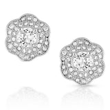 Montana Silversmiths Petals In The Moonlight Crystal Earrings