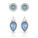 Montana Silversmiths Charming Duo Opal Earrings