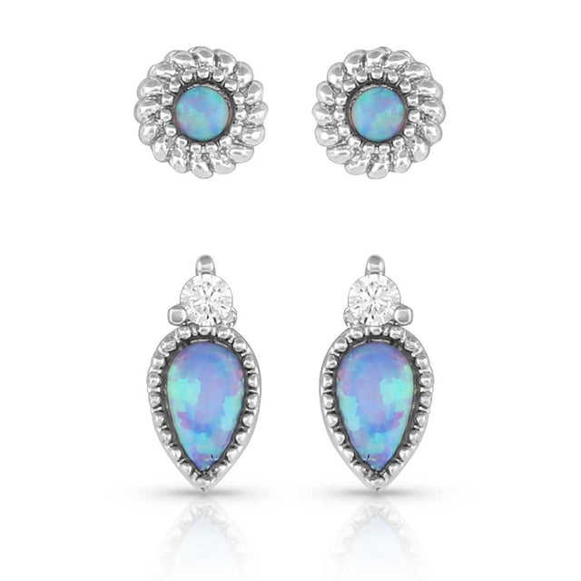 Montana Silversmiths Charming Duo Opal Earrings