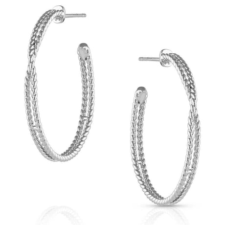 Montana Silversmiths Wrapped Around You Hoop Earrings